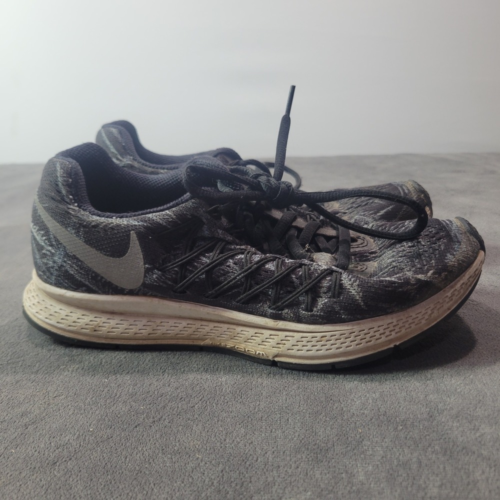 Nike Air Zoom Pegasus 32 Black Grey Running Shoes 805939-001 Womens 5.5 Mens 4‎